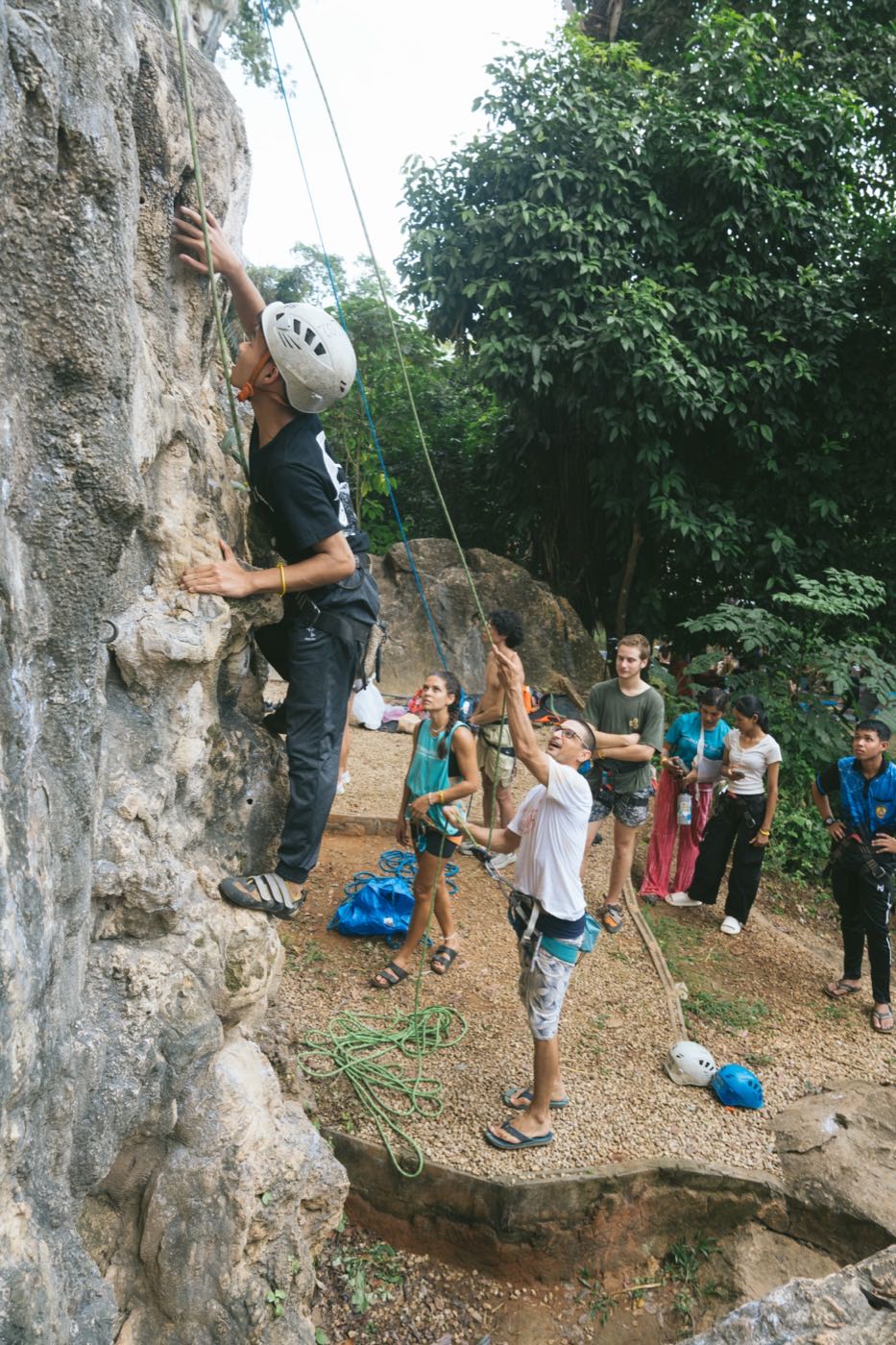 Rock climbing