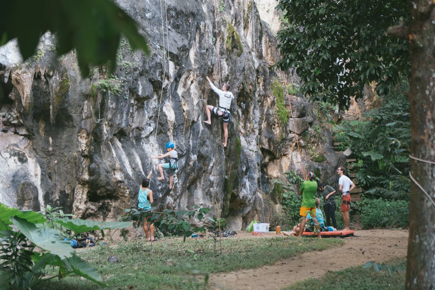Rock climbing
